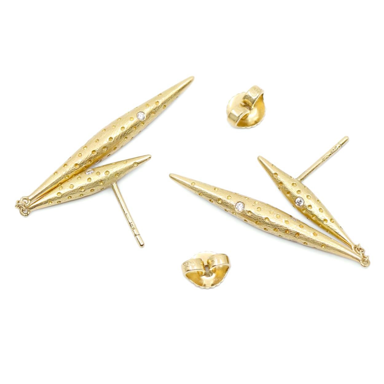 diamond dust earrings