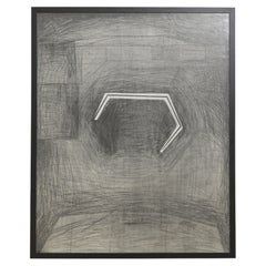 Pedro Calapez, Graffiti sur bois, 1988