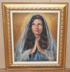 Virgen pregando - Óleo sobre tela - Año 1952