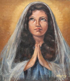 Virgen pregando - Óleo sobre tela - Año 1952
