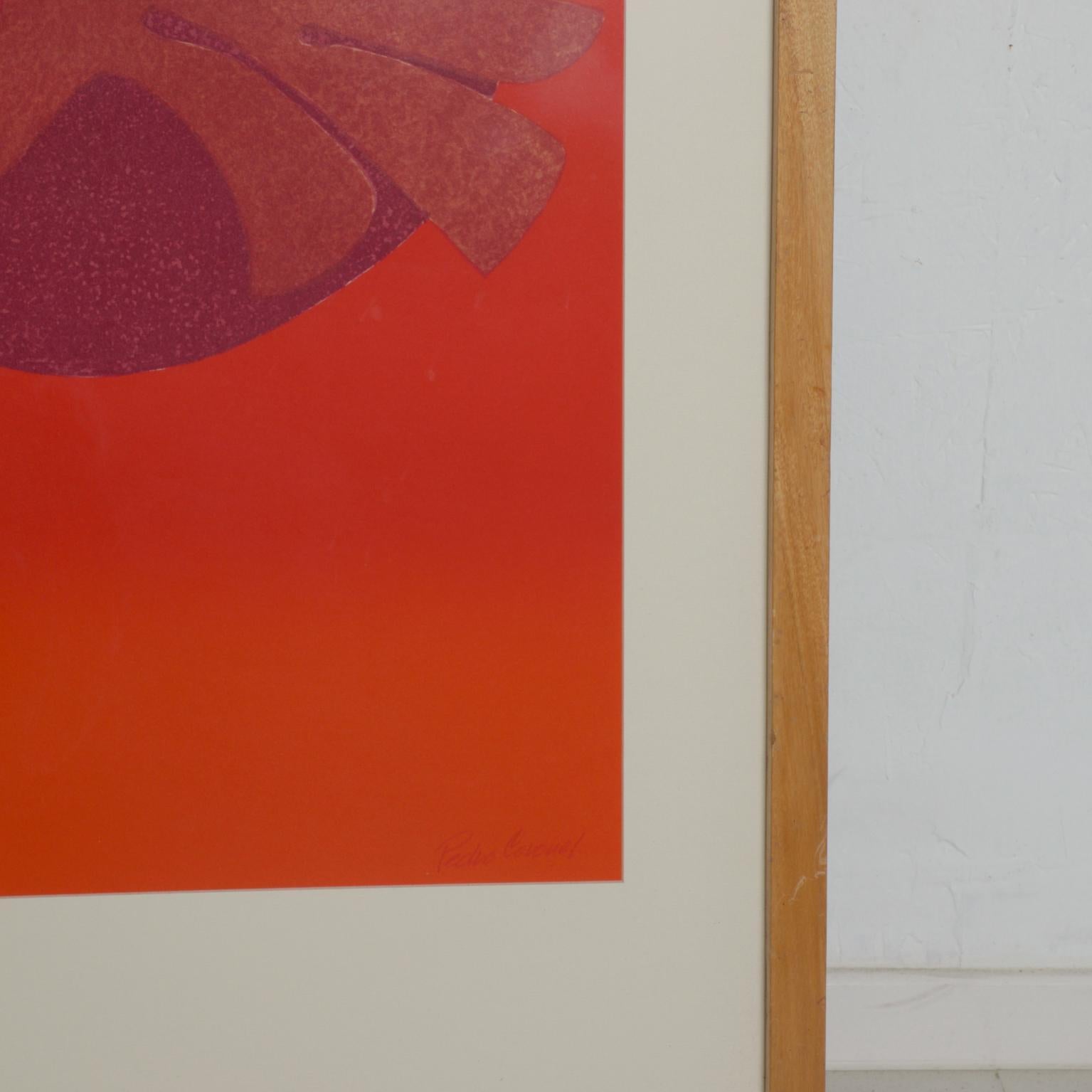 Fin du 20e siècle 1980 Pedro Coronel Abstract Dove Modern Art Lithograph en vente