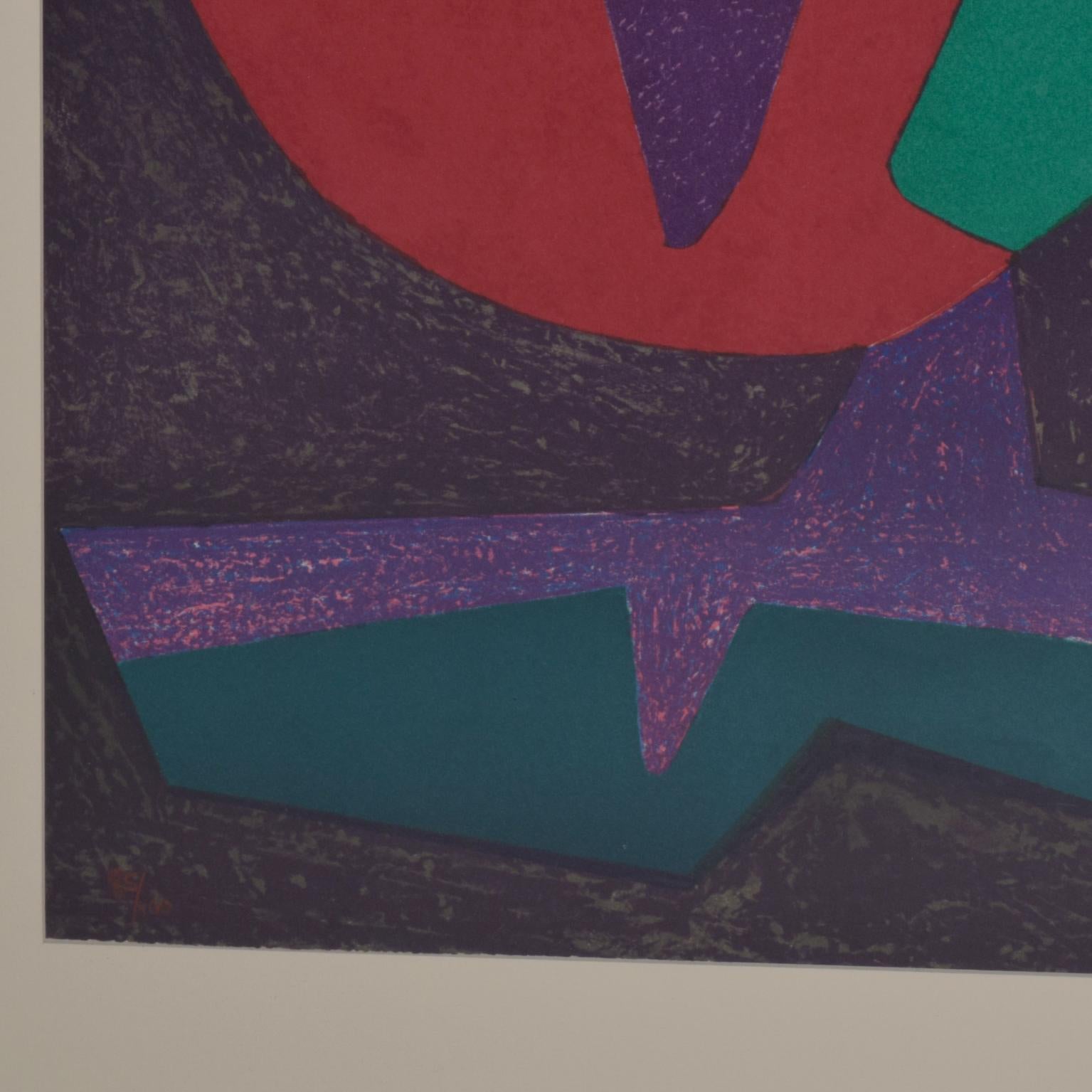 1980s Pedro Coronel Abstract Purple Dove Lithograph
signed numbered
29.5 x 42 H x 1.25 D, Art 21 x 29.5
Original unrestored vintage condition.
See images provided.
