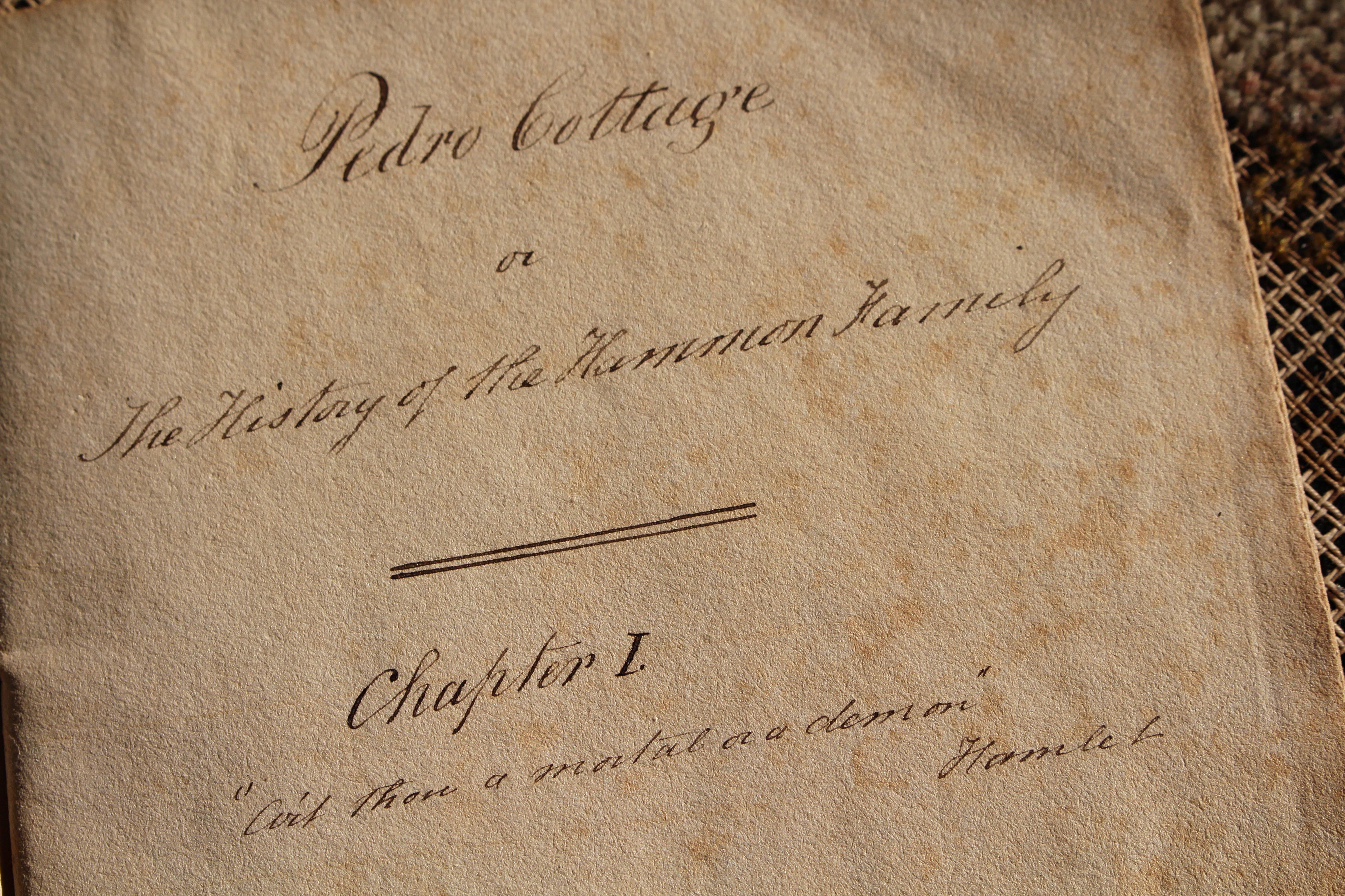 Livre d'histoires et de croquis illustré par Joseph Scoundrel Square, Pedro Cottage 1837 en vente 3