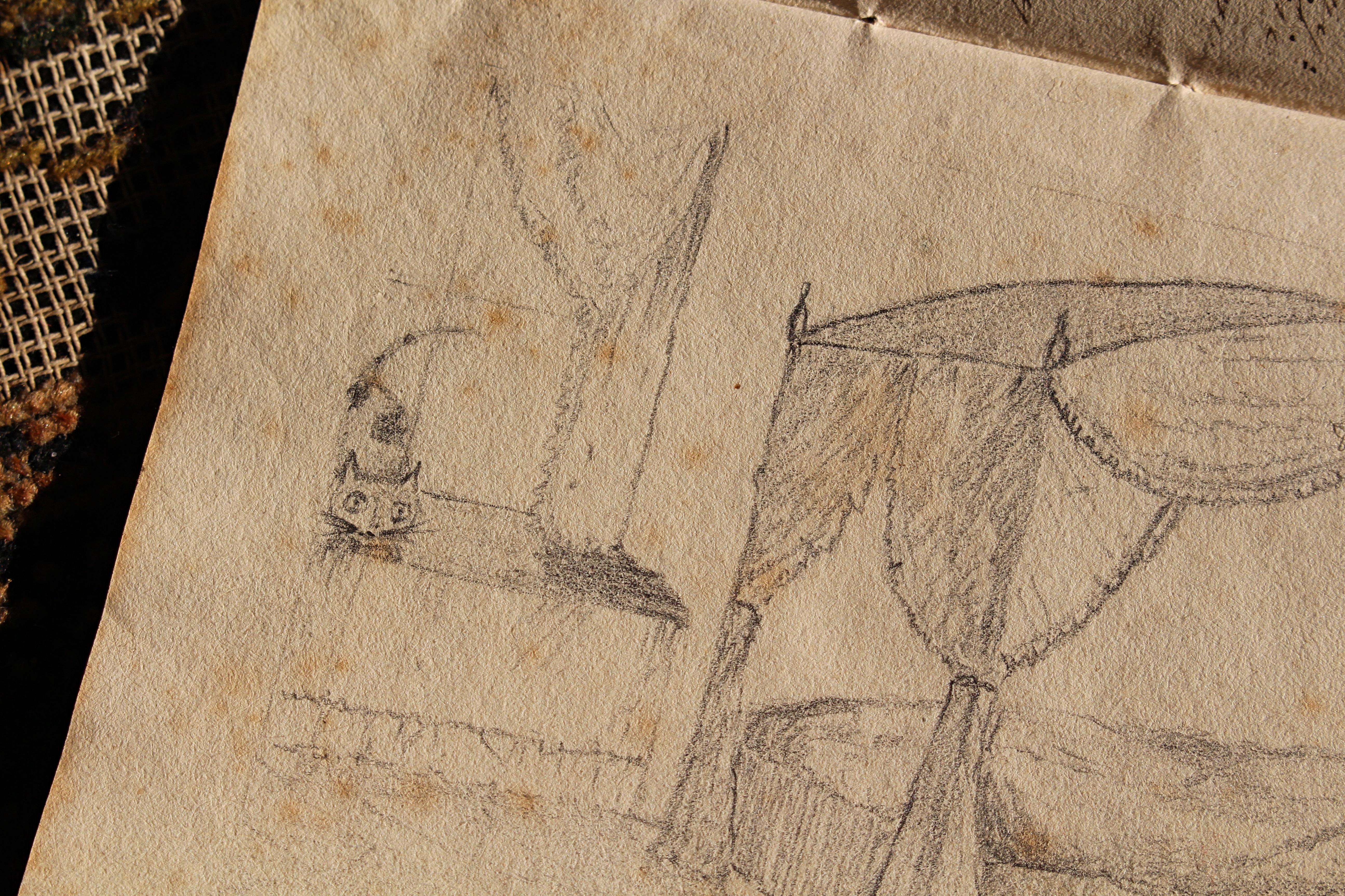 Livre d'histoires et de croquis illustré par Joseph Scoundrel Square, Pedro Cottage 1837 en vente 5