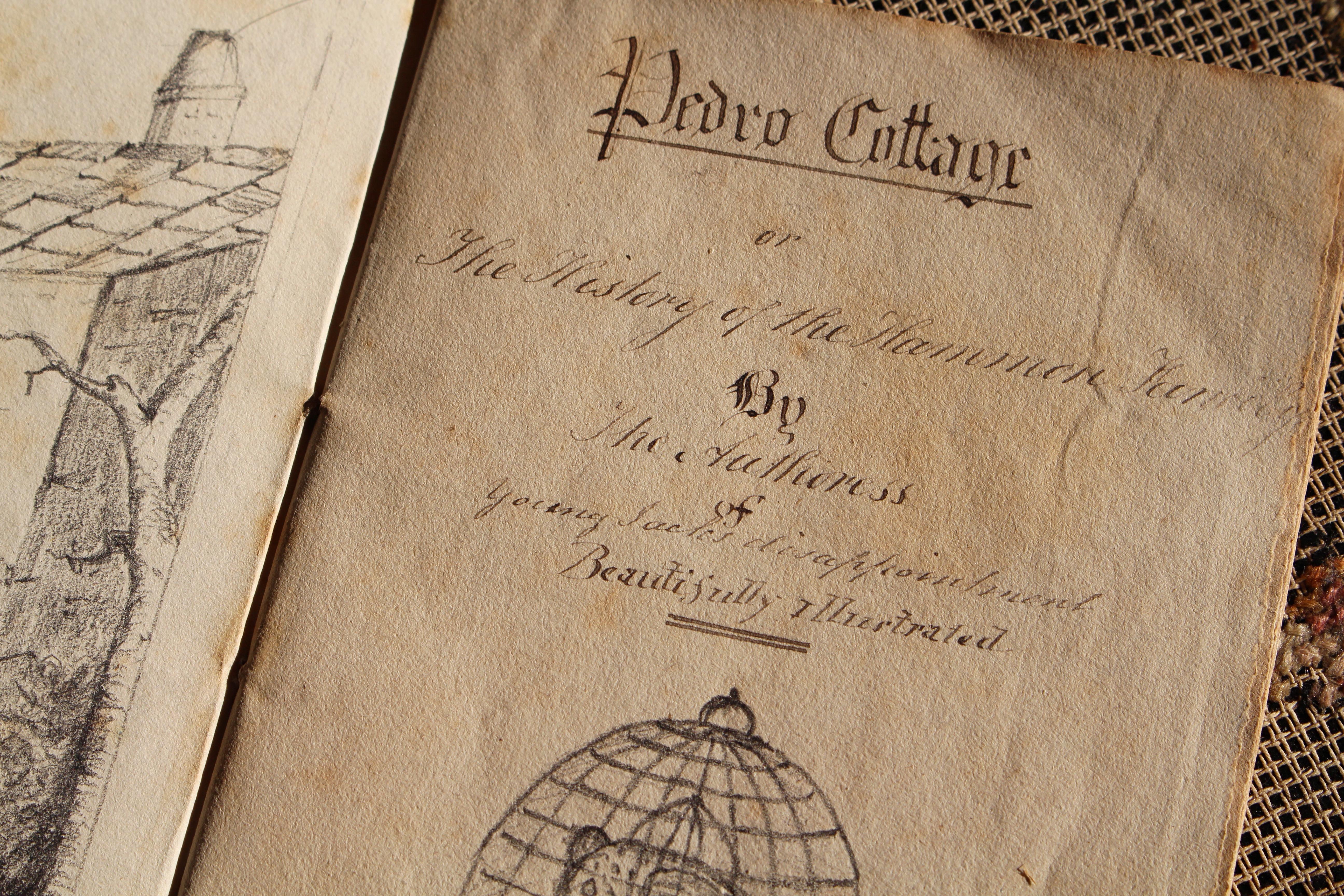 XIXe siècle Livre d'histoires et de croquis illustré par Joseph Scoundrel Square, Pedro Cottage 1837 en vente