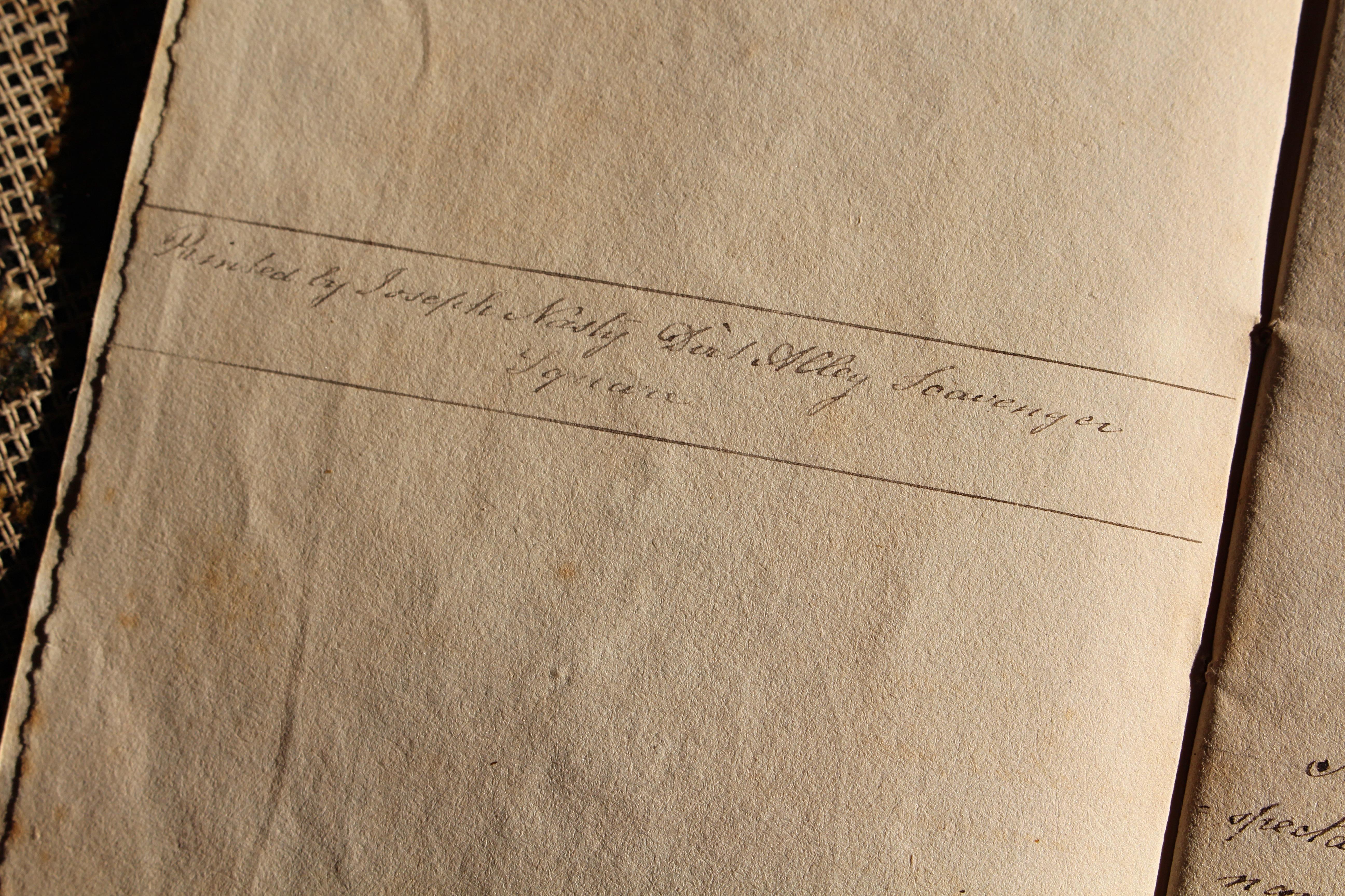 Livre d'histoires et de croquis illustré par Joseph Scoundrel Square, Pedro Cottage 1837 en vente 2