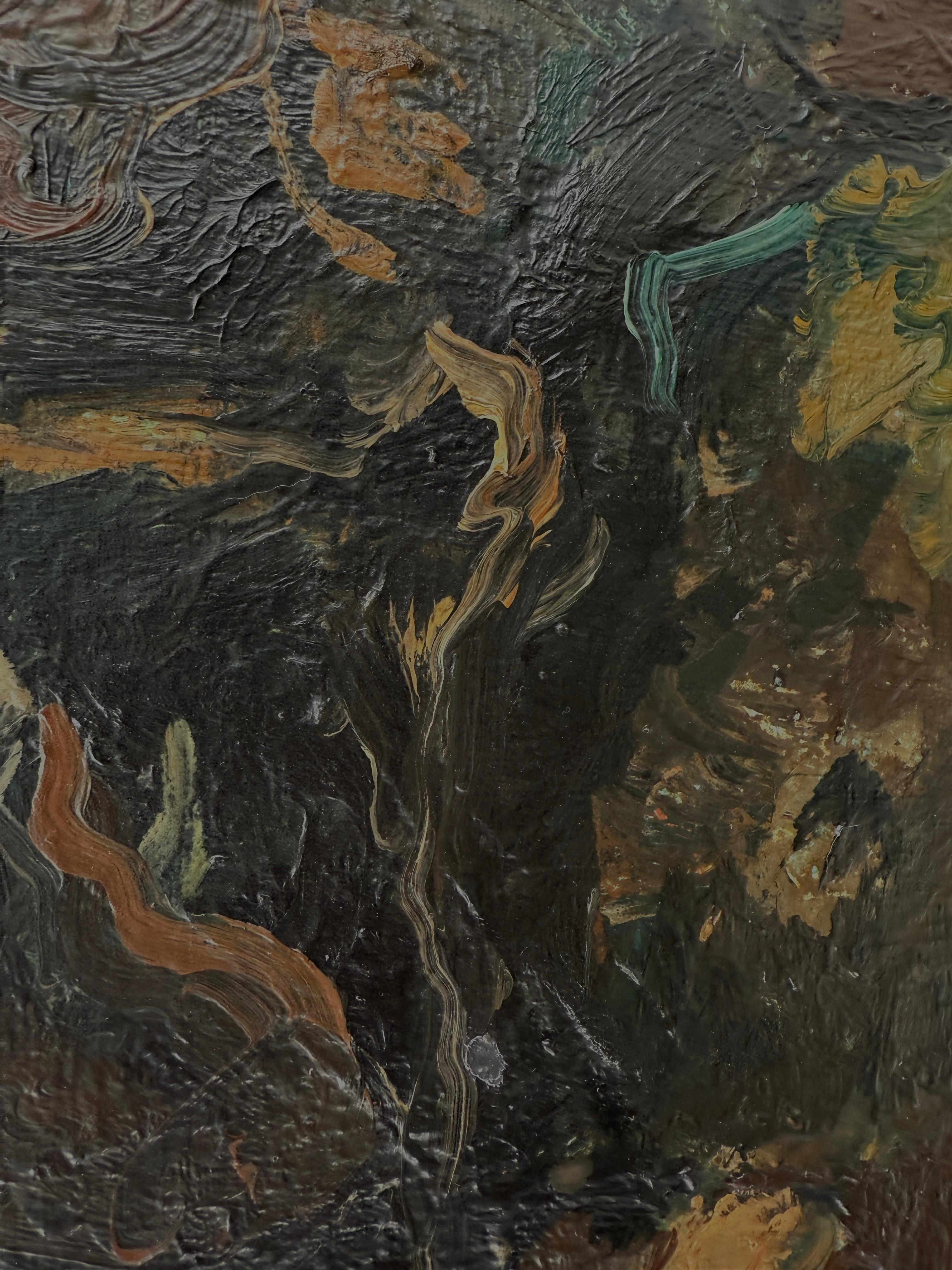 El crédito está muerto óleo sobre lienzo pintura Expresionismo Figurativo Escuela de París 6