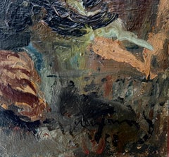 El crédito está muerto óleo sobre lienzo pintura Expresionismo Figurativo Escuela de París