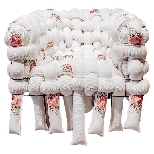 Pedro Franco Under embroidered Armchair, Underconstruction Collection, Brazil For Sale