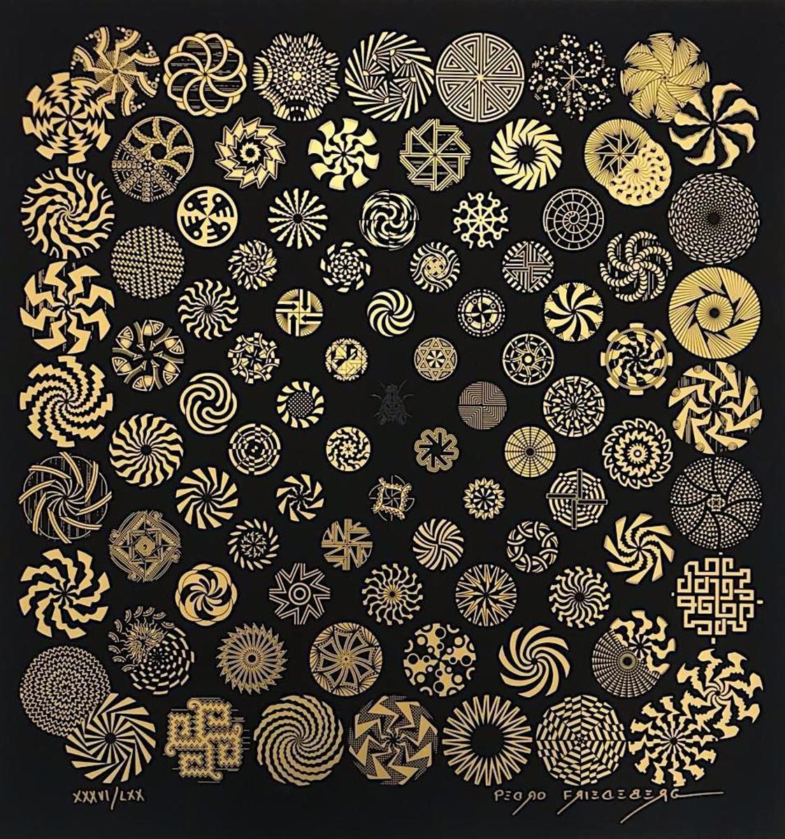 Pedro Freideberg Abstract Print - La mosca negra