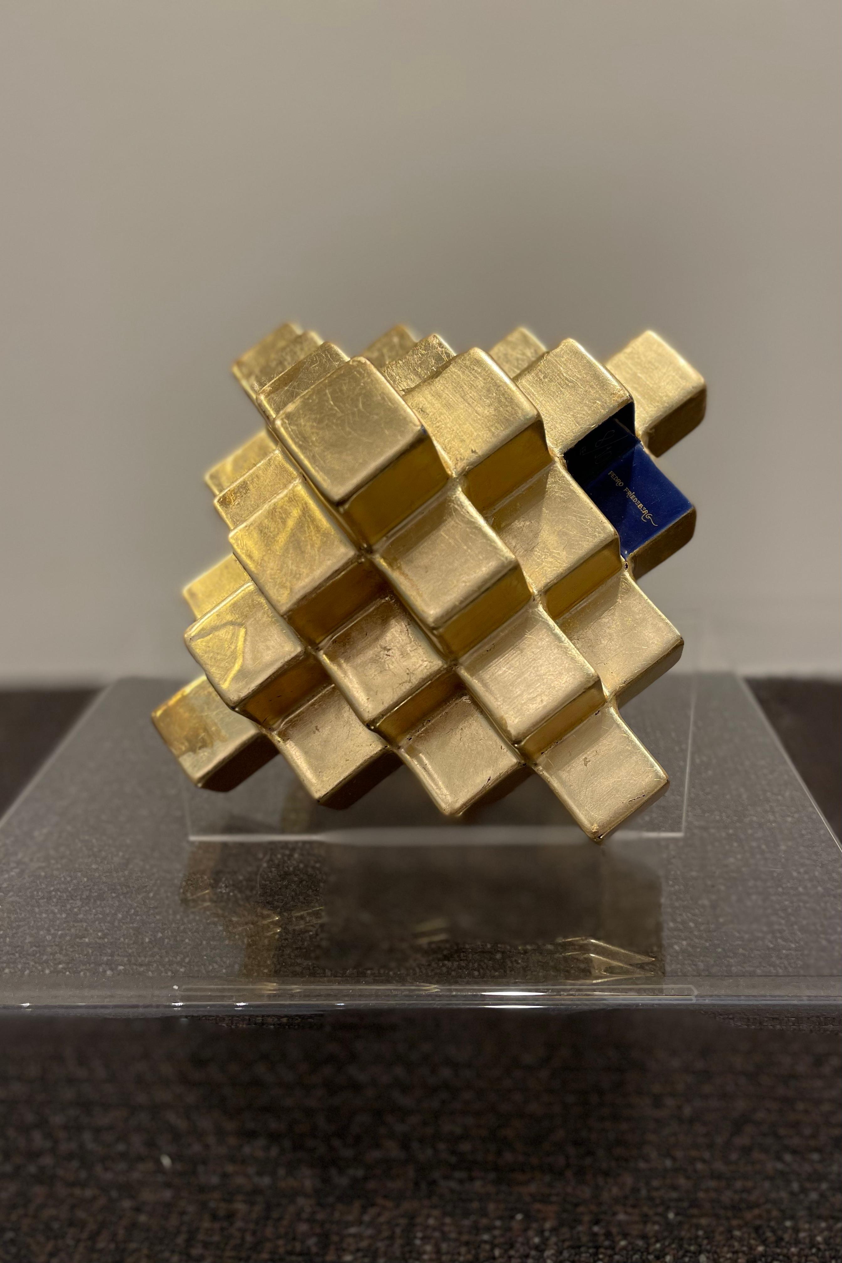 Piedra Filosofal (Philosopher Stone) (8/10) - Abstract Geometric Sculpture by Pedro Friedeberg