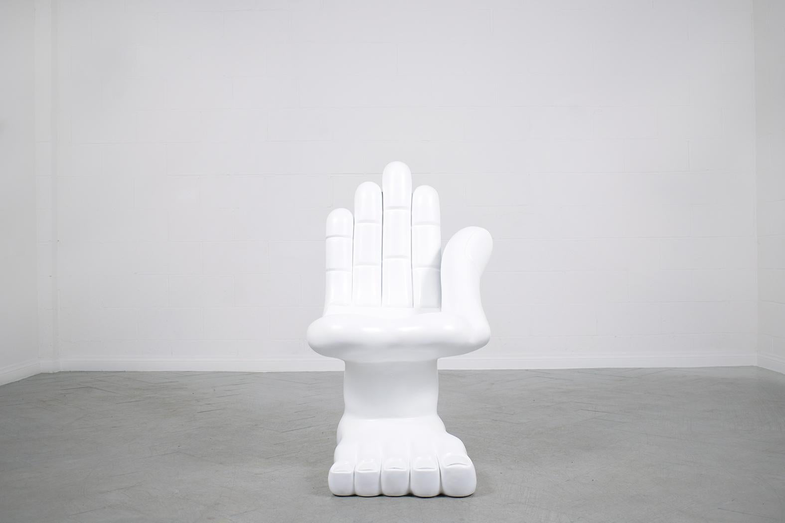 hand chair with fingers