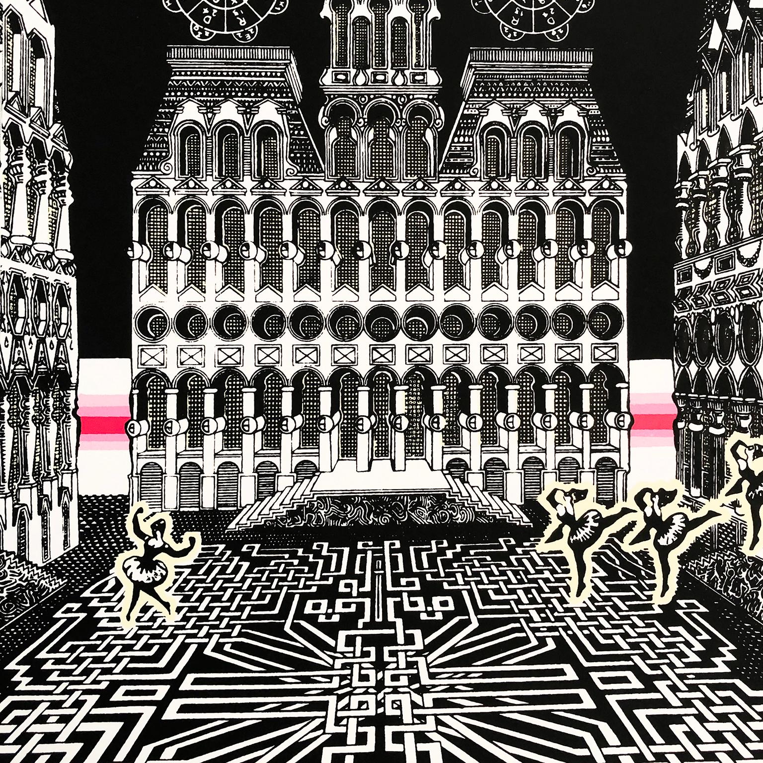 Pedro Friedeberg Original-Siebdruck auf Papier 