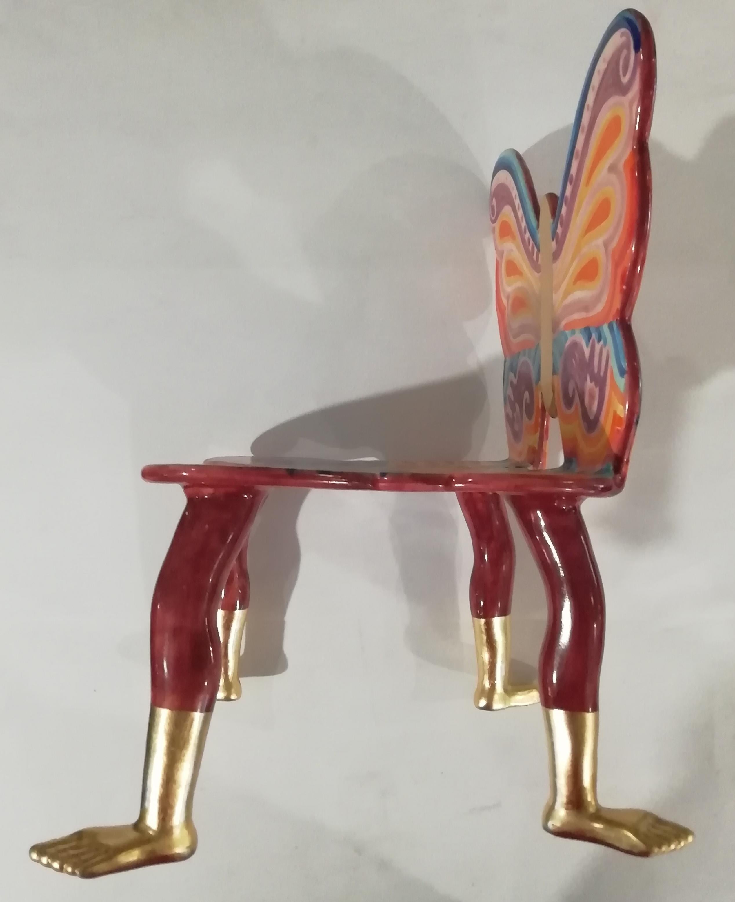 Mexican Pedro Friedeberg Butterfly Chair Sculpture