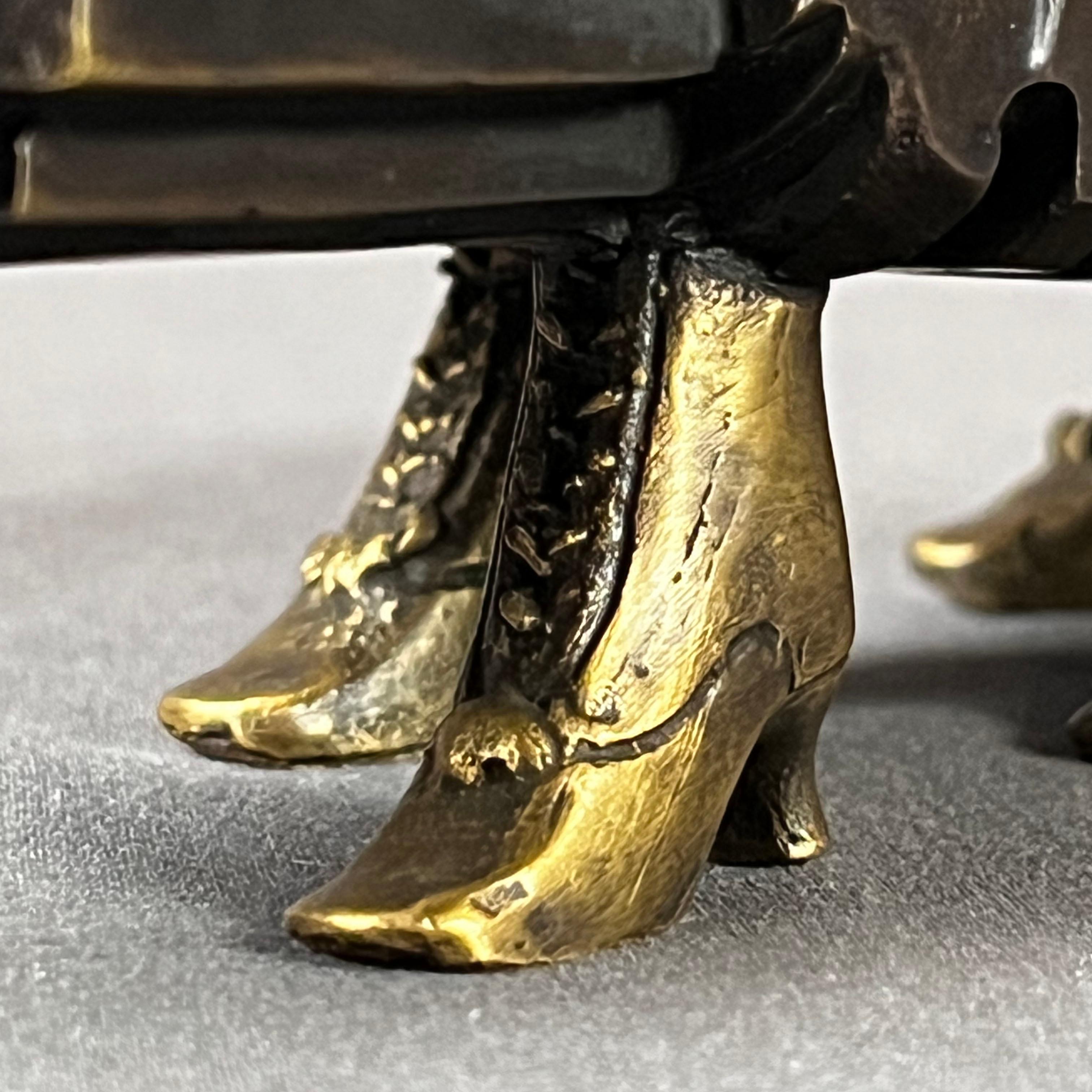 Pedro Friedeberg Crocodile Bronze Sculpture For Sale 5