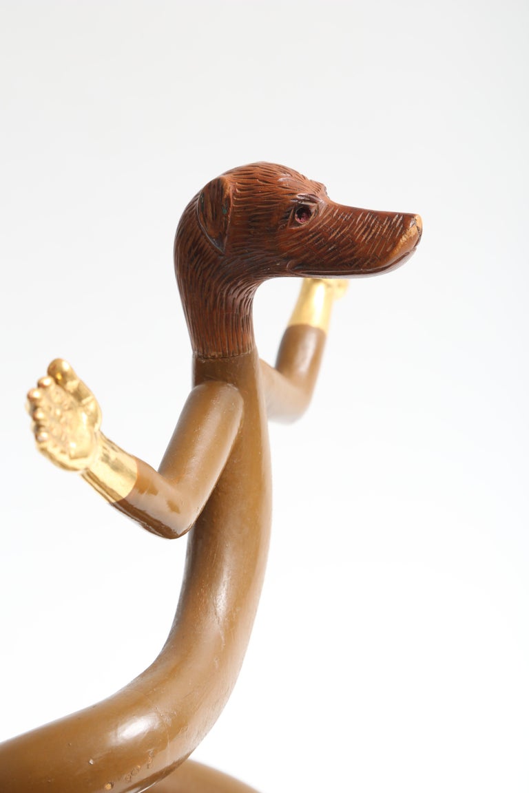 Mexican Pedro Friedeberg Dog Table Sculpture For Sale