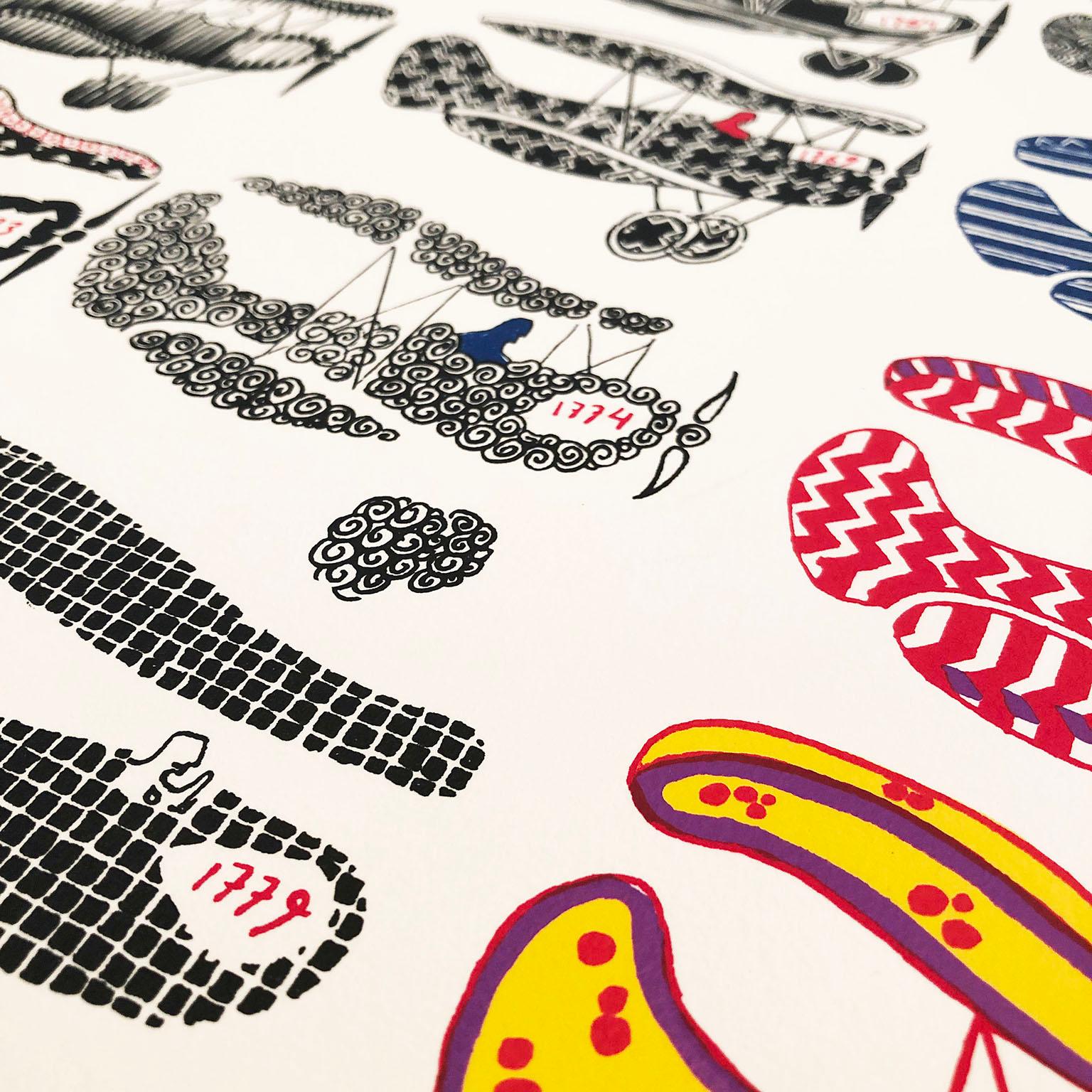 Sérigraphie originale de Pedro Friedeberg 