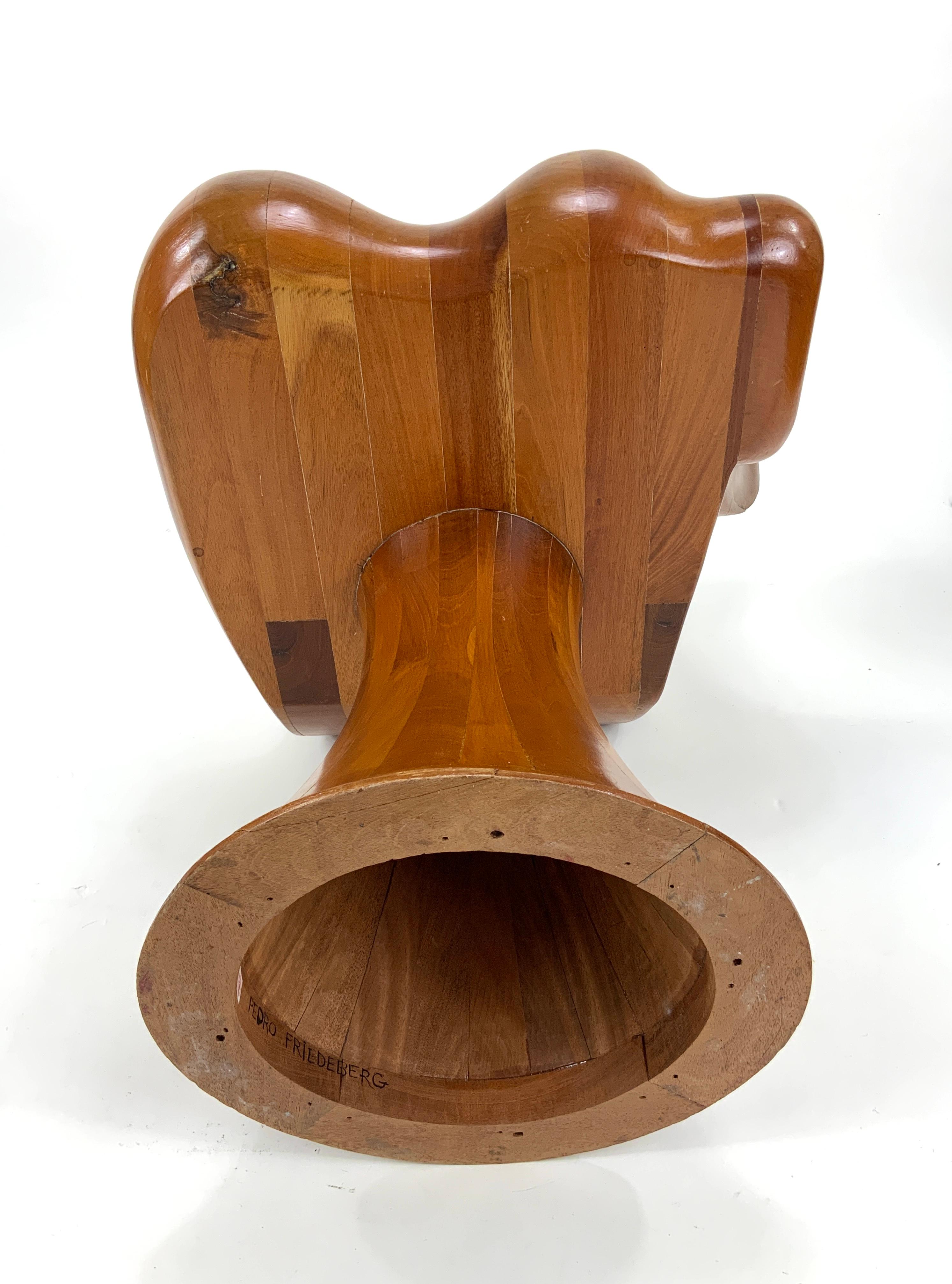 Carved Pedro Friedeberg “Hand Chair” For Sale