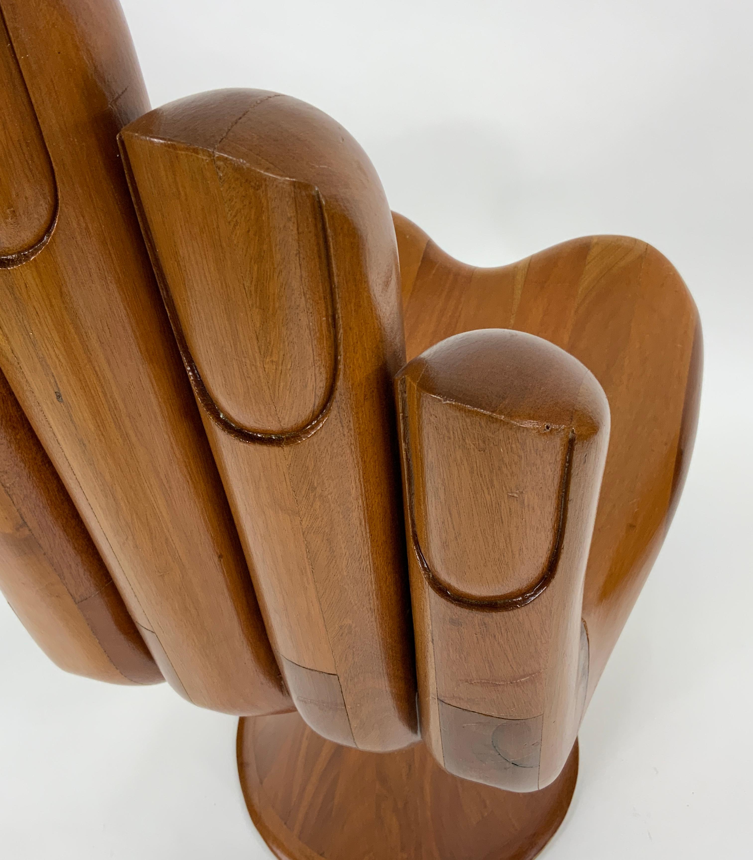 Mahogany Pedro Friedeberg “Hand Chair” For Sale