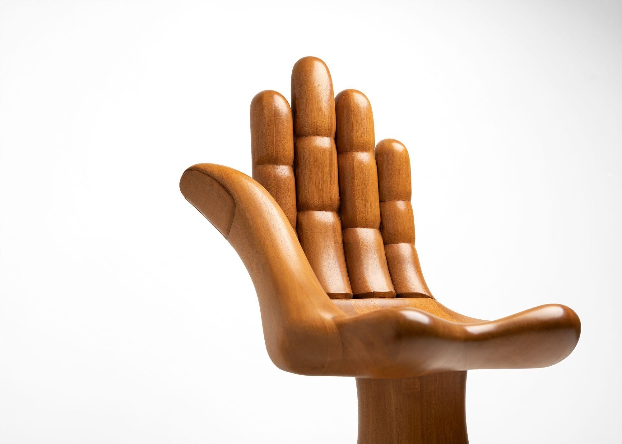 carved hand chair