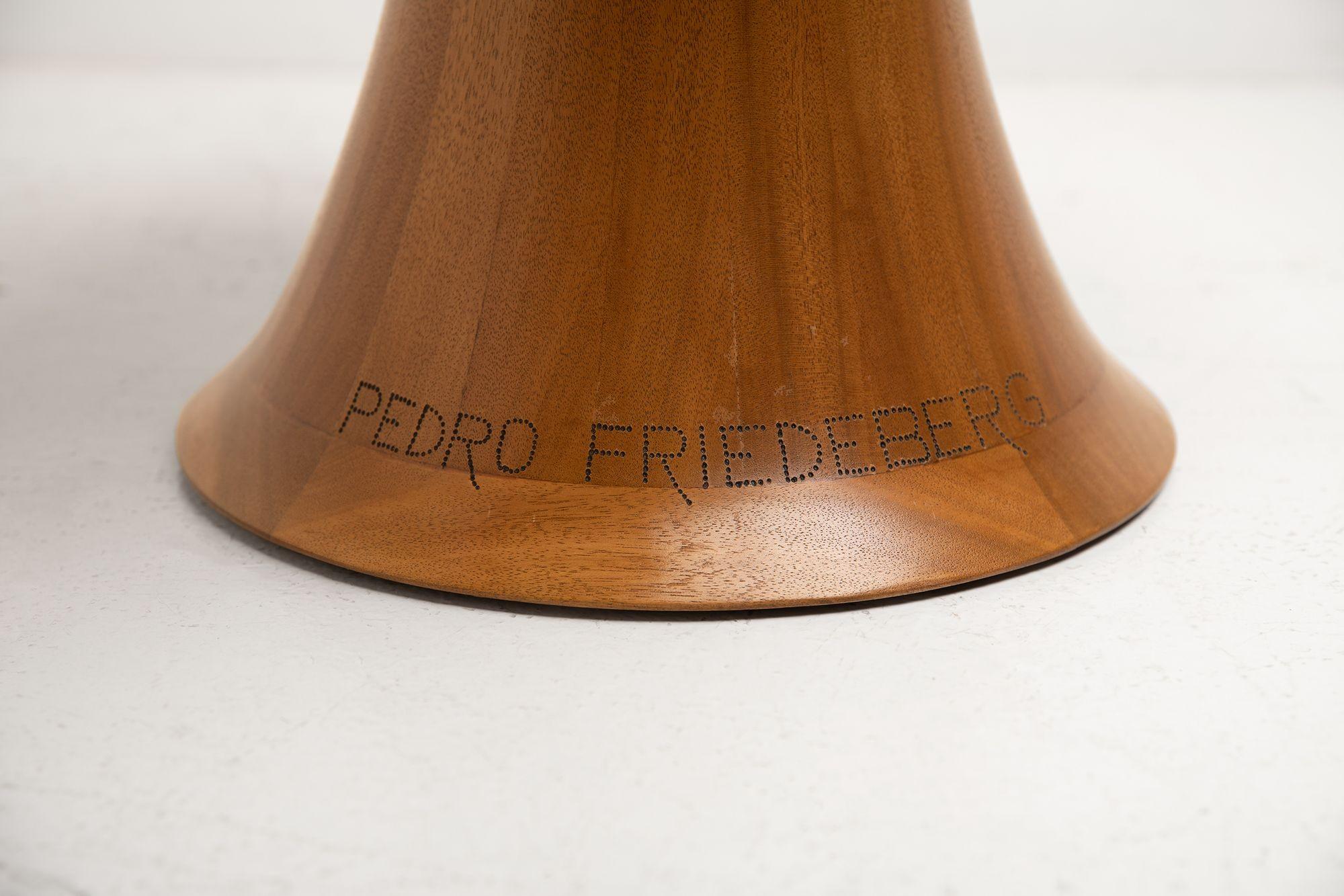 Hand-Carved Pedro Friedeberg Hand Chair in Solid Honduran Mahogany 1960s Signed