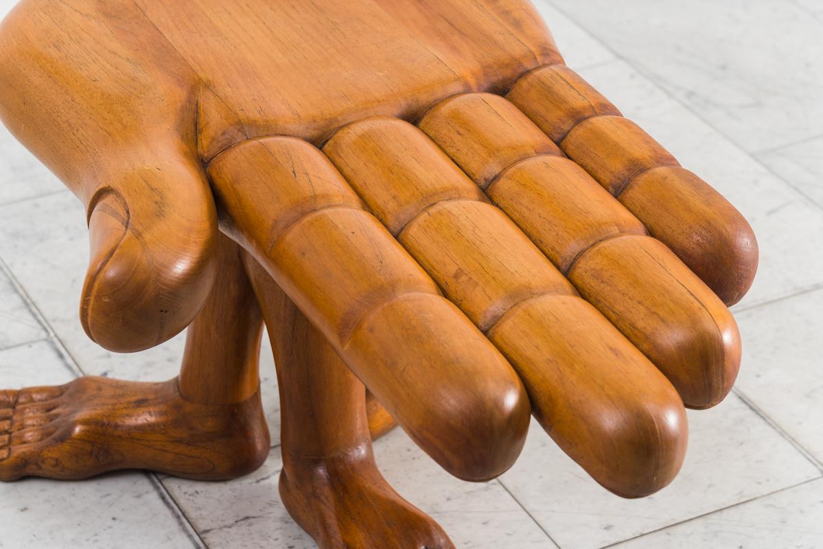 Pedro Friedeberg, Hand Foot Stool, MEX For Sale 2