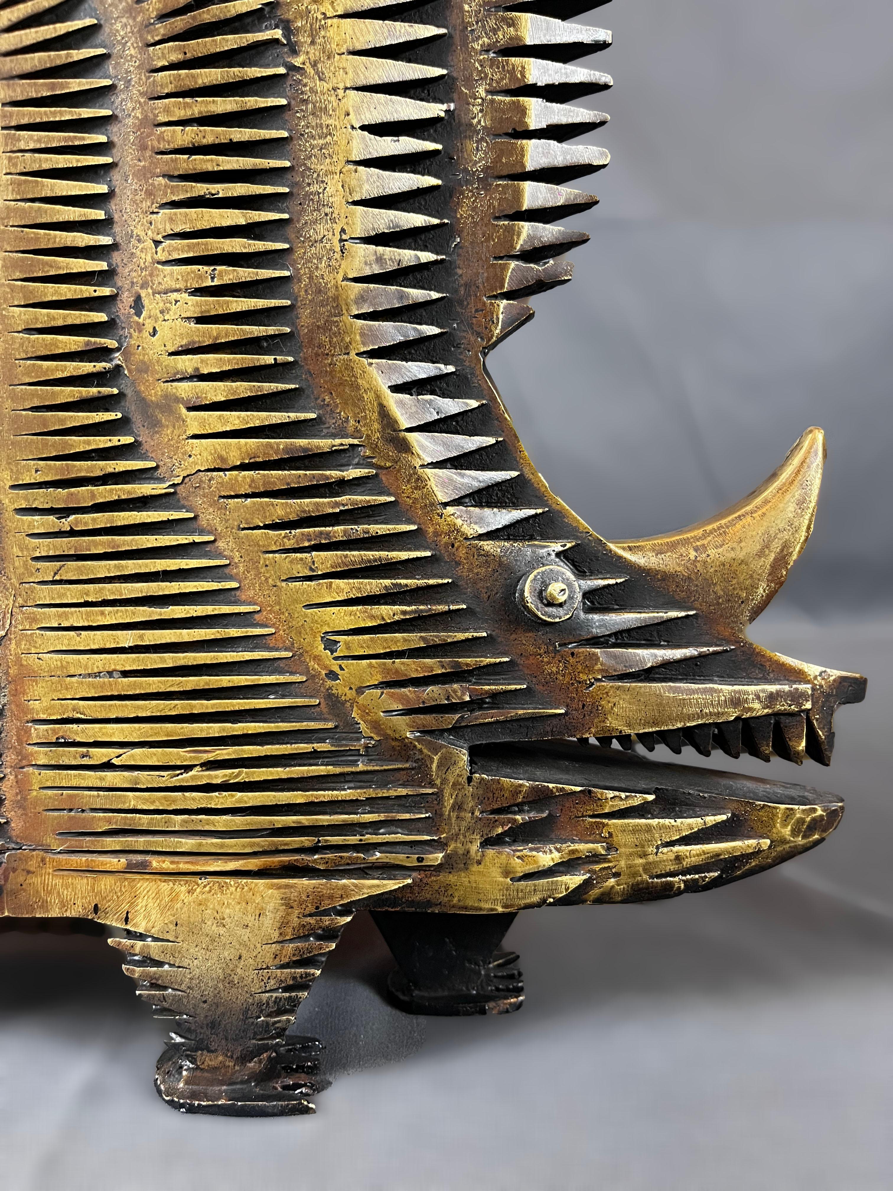 Pedro Friedeberg Escultura de Bronce Erizo en venta 1