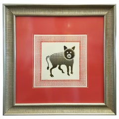 Pedro Friedeberg Hyena, Ink on Paper from The Jungle Series