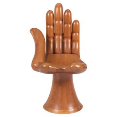 Pedro Friedeberg Iconic Wood Hand Chair, 1960s