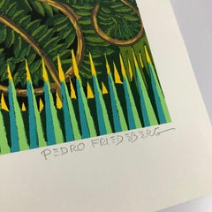 Pedro Friedeberg “Jaguares” Silkscreen Art Unframed