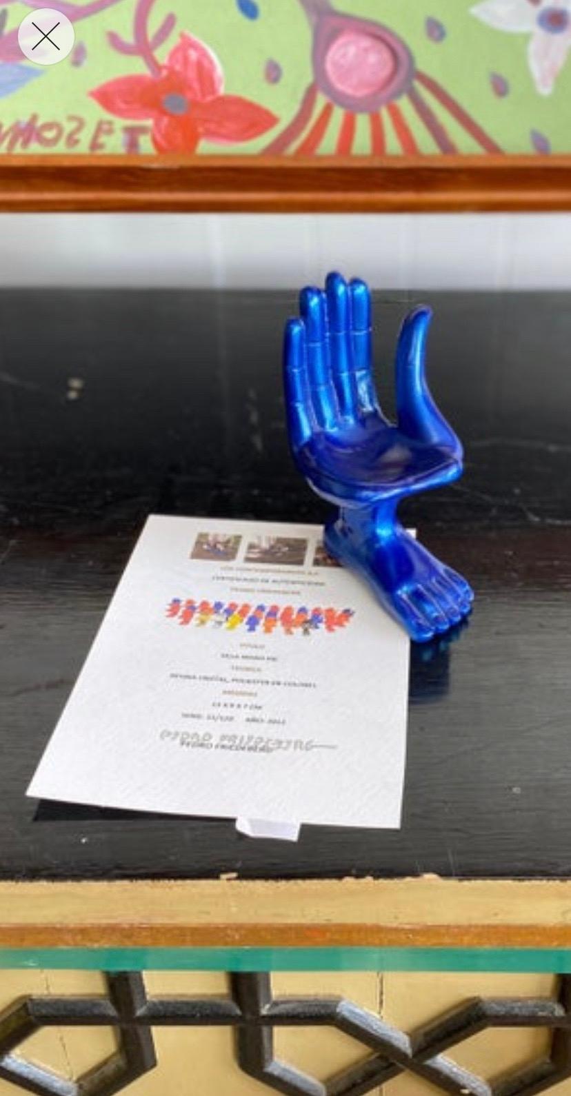 Modern Pedro Friedeberg Miniature Hand Chair Sculpture