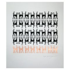 Pedro Friedeberg "Musical Monkeys by Day" Limited Edition Engraving