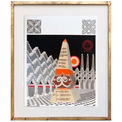 Pedro Friedeberg Painting Obelisco Obelisco Hegeliano