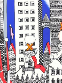 "Ciudad de un millón" arquitectura neobarroca contemporánea ciudad paisaje azul