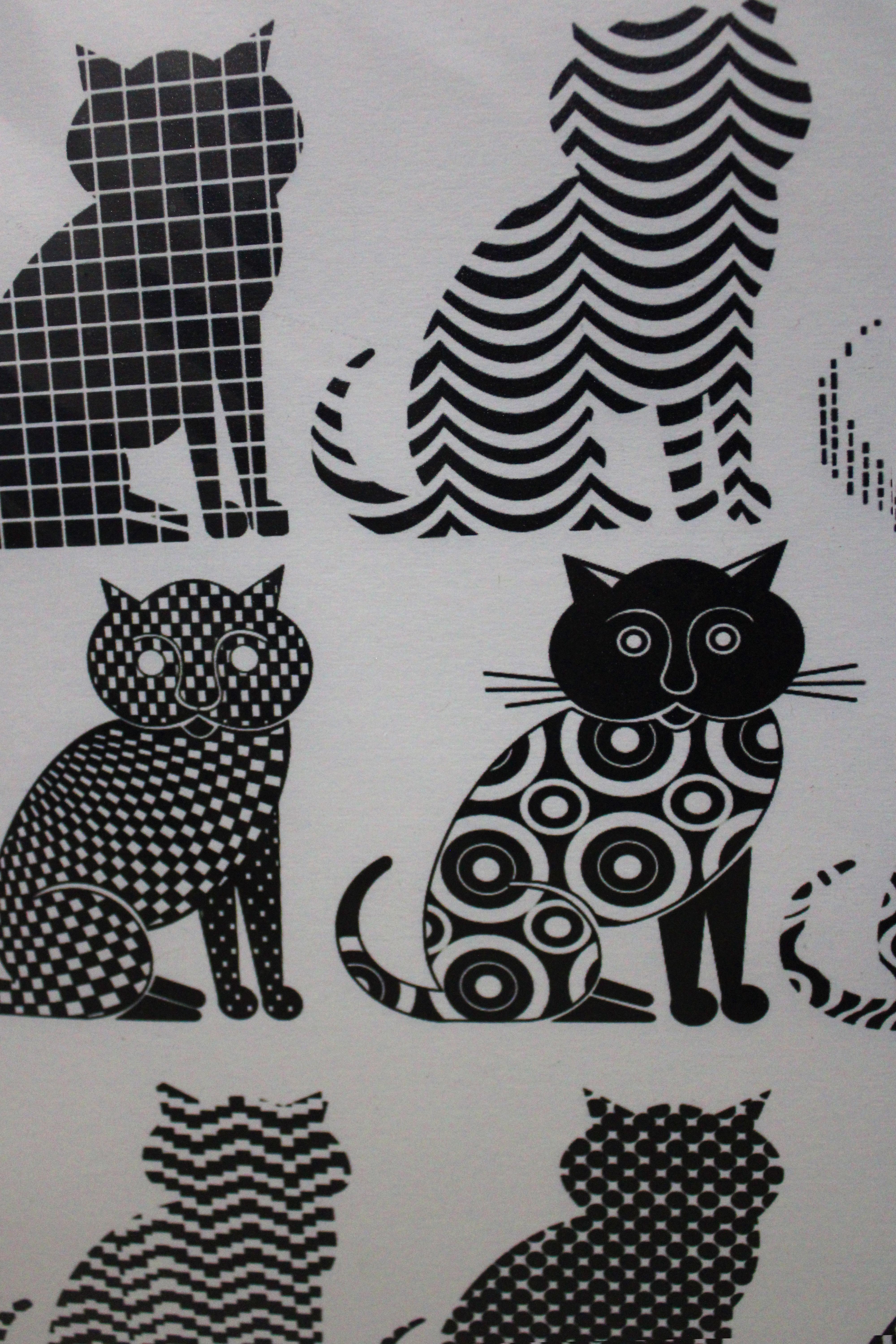 Cats of all nations unite! - Contemporary Print by Pedro Friedeberg