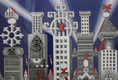 Ciudad de Medio Millon y 25 Huevos Duros Giclée Druck, Surrealistische Kunst