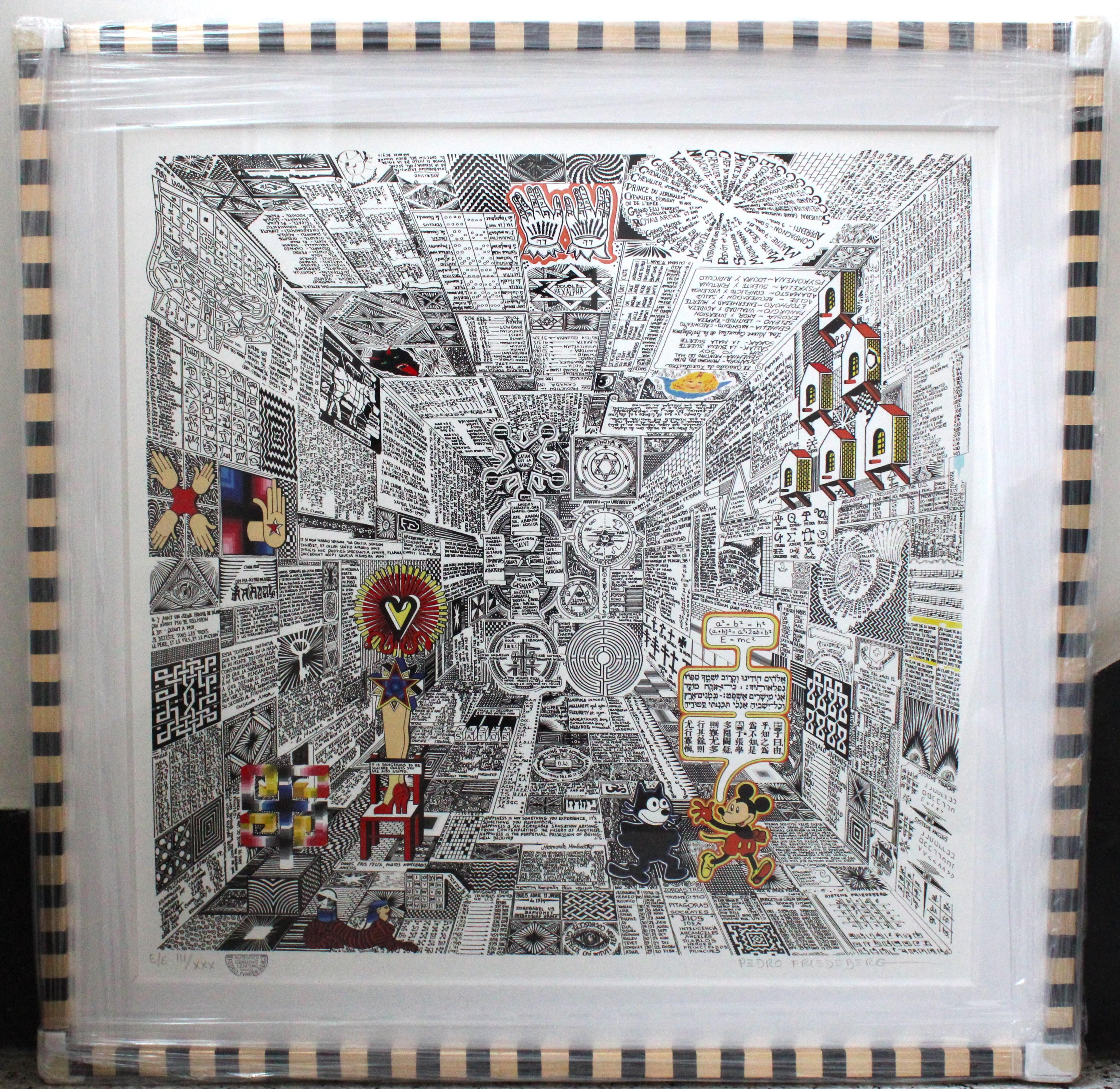 Códice Miguelito I Giclée Print, Surrealist Style, Framed, 2010+