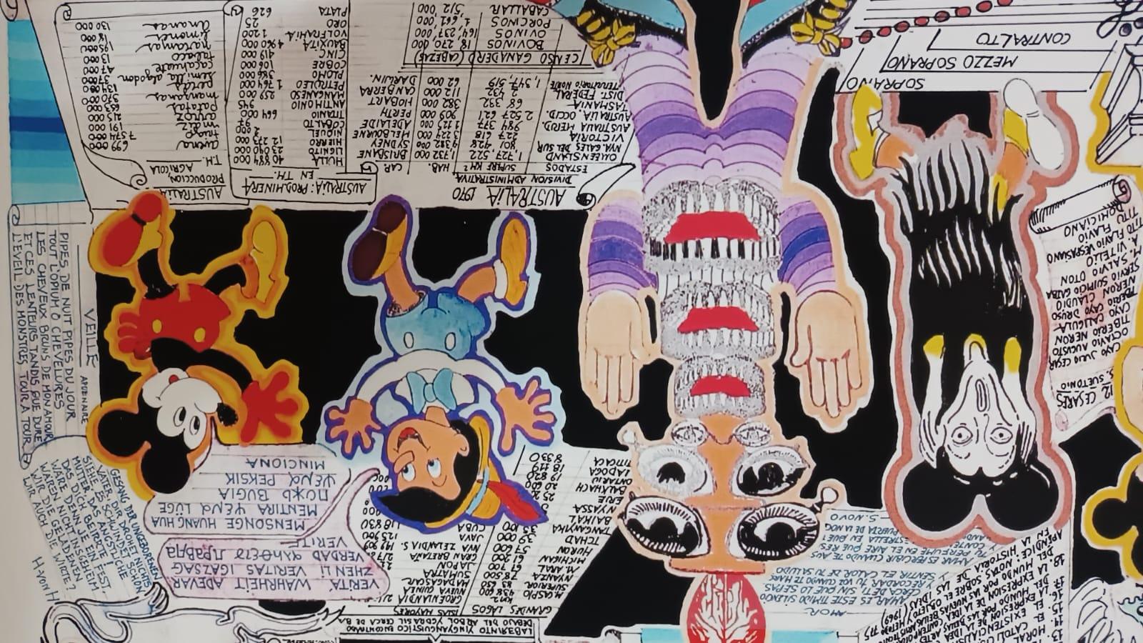 Códice Miguelito III - Surréalisme Print par Pedro Friedeberg