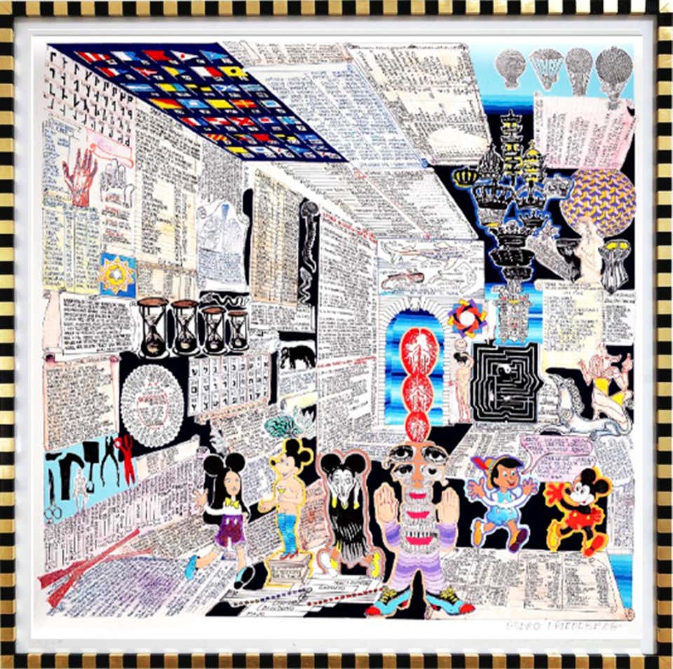 Códice Miguelito III, Surrealist Style, Framed, 2010+