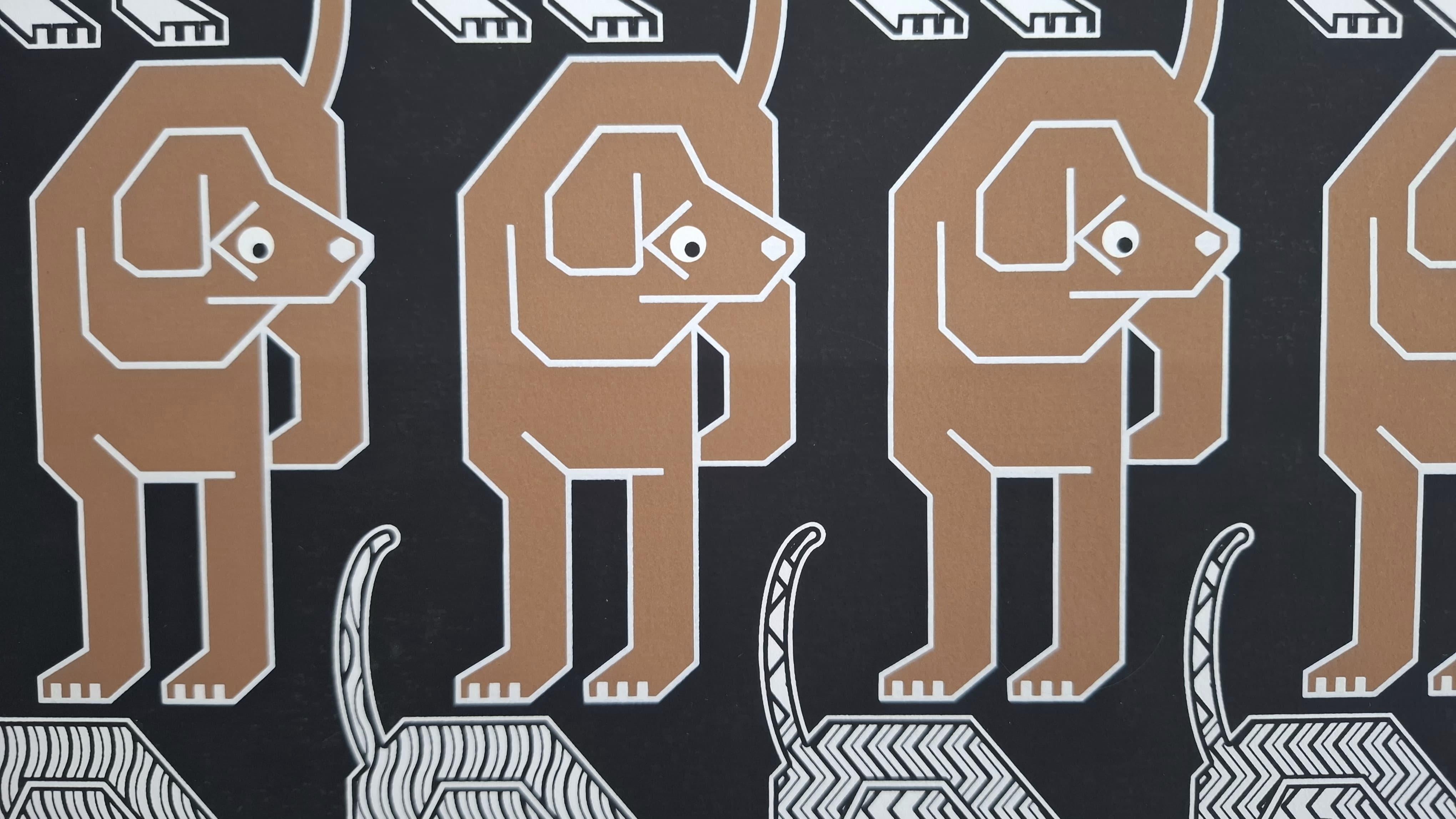 Ferreteria Canina II - Animal Print Nero di Pedro Friedeberg