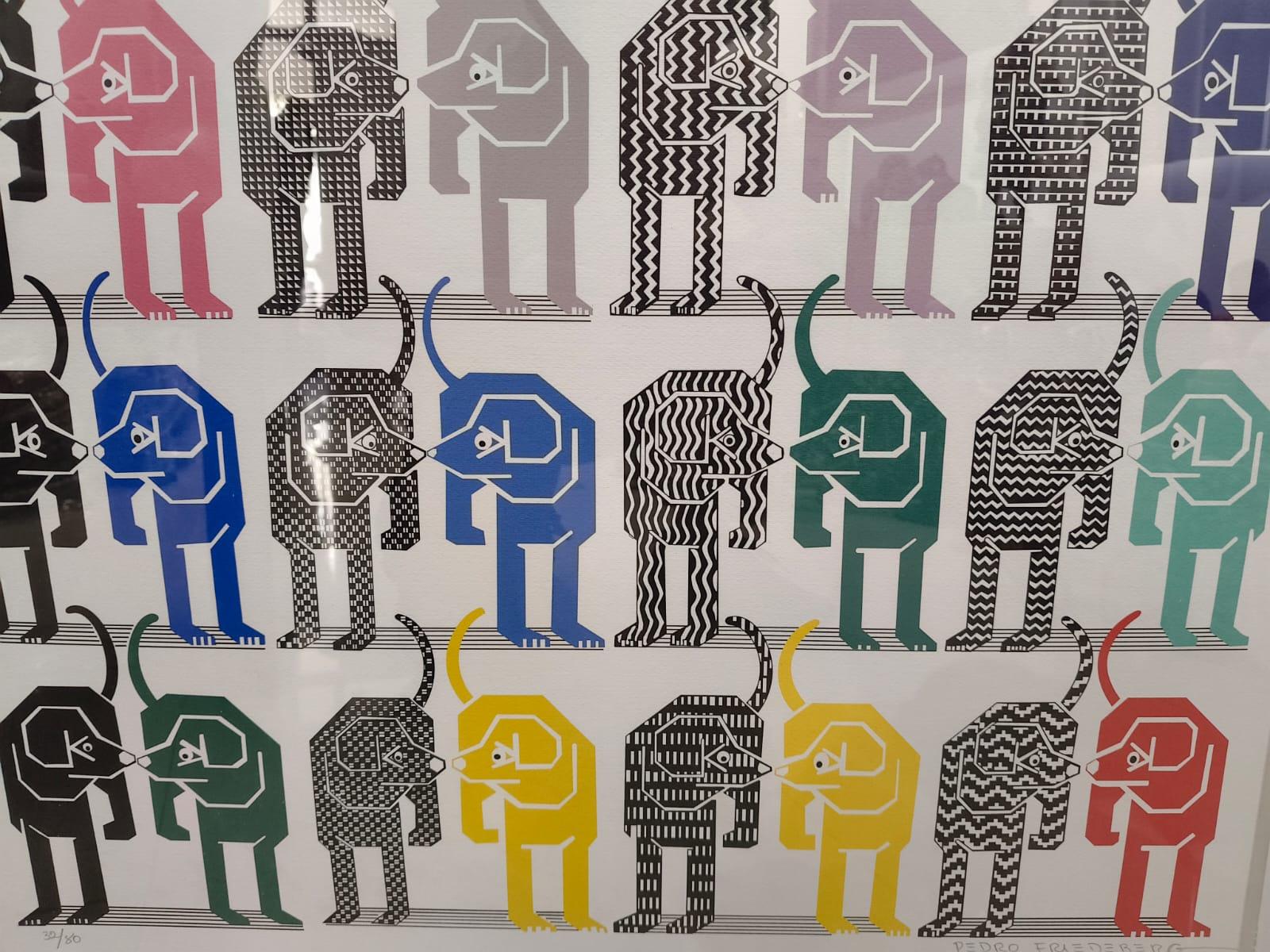 Loteria Canina - Surrealist Print by Pedro Friedeberg