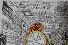 Mathias en Cuernavaca Serigraph, Surrealist, Framed, 1974