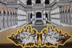 Pedro Friedeberg "Schloss Struwwelpeter" Silkscreen