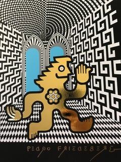 Salud, Energúmeno Screen Print, Surrealist Style, 2010, Unframed