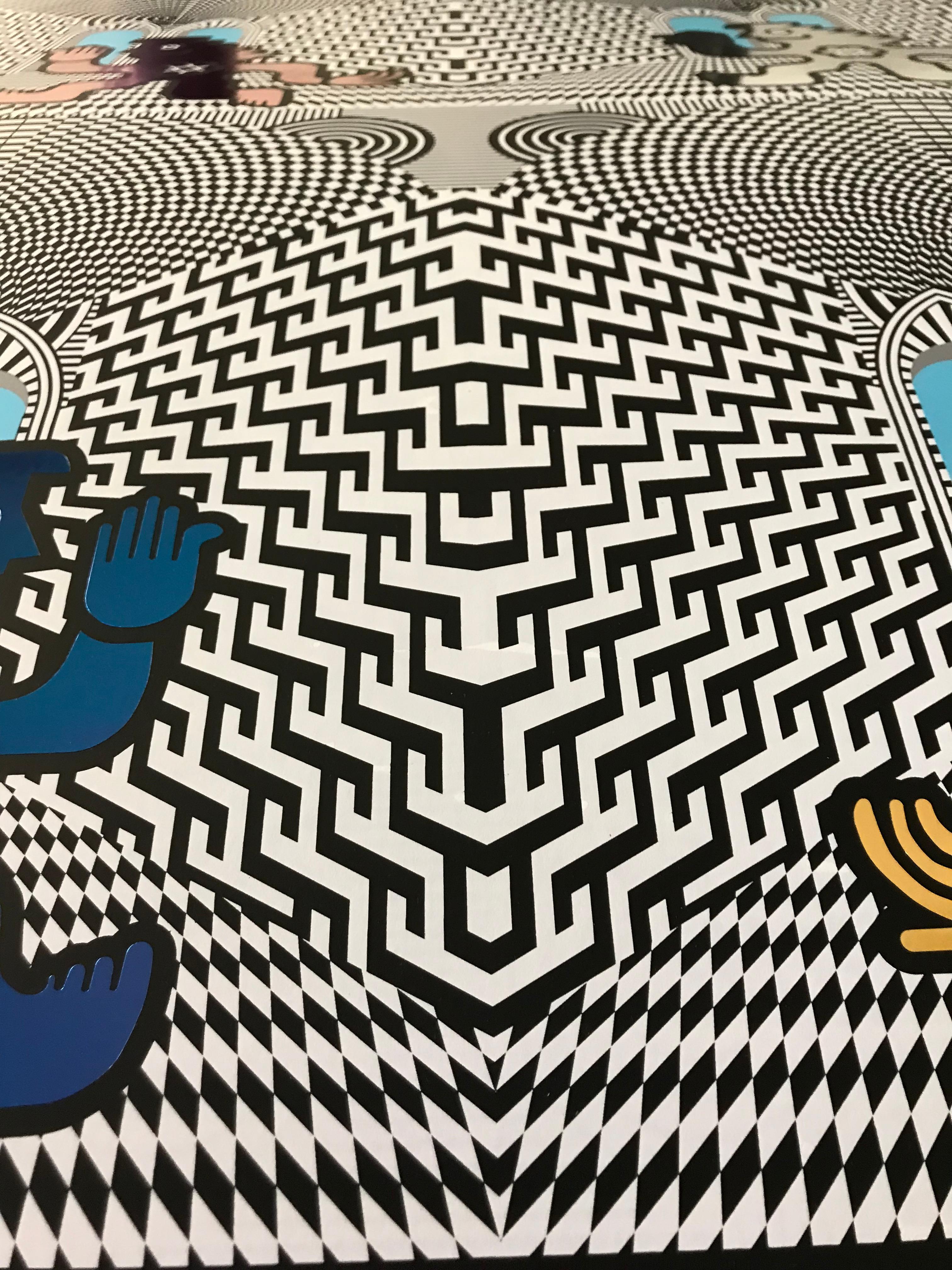 Salud, Energúmeno! - Surrealist Print by Pedro Friedeberg
