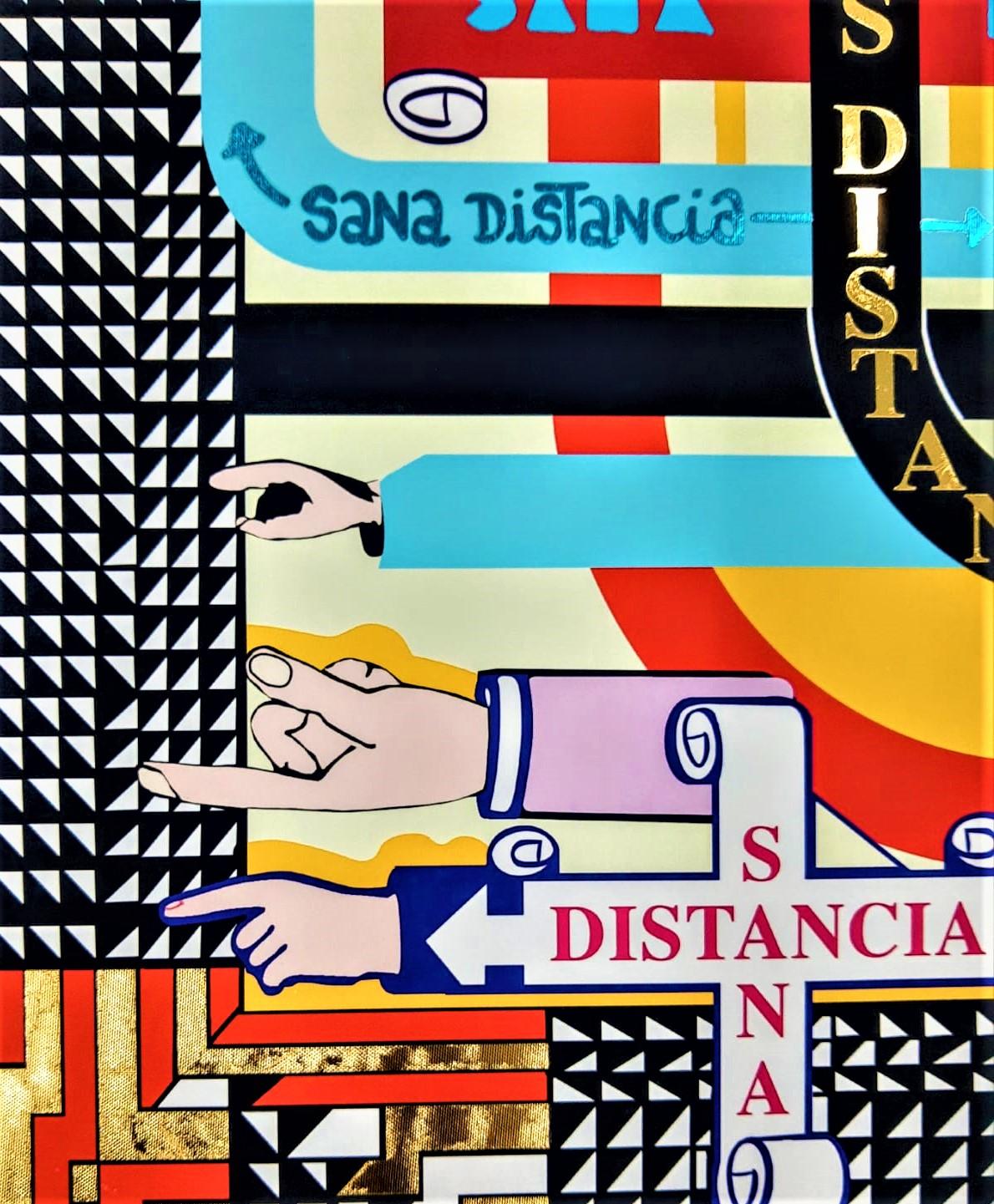 During the pandemic, the artist stayed for 4 months in Oaxaca on a beach called San Aguistinillo, where he developed the Sana Distancia (safe distance) collection, he created each day during the pandemic a new piece where he transmitted his current