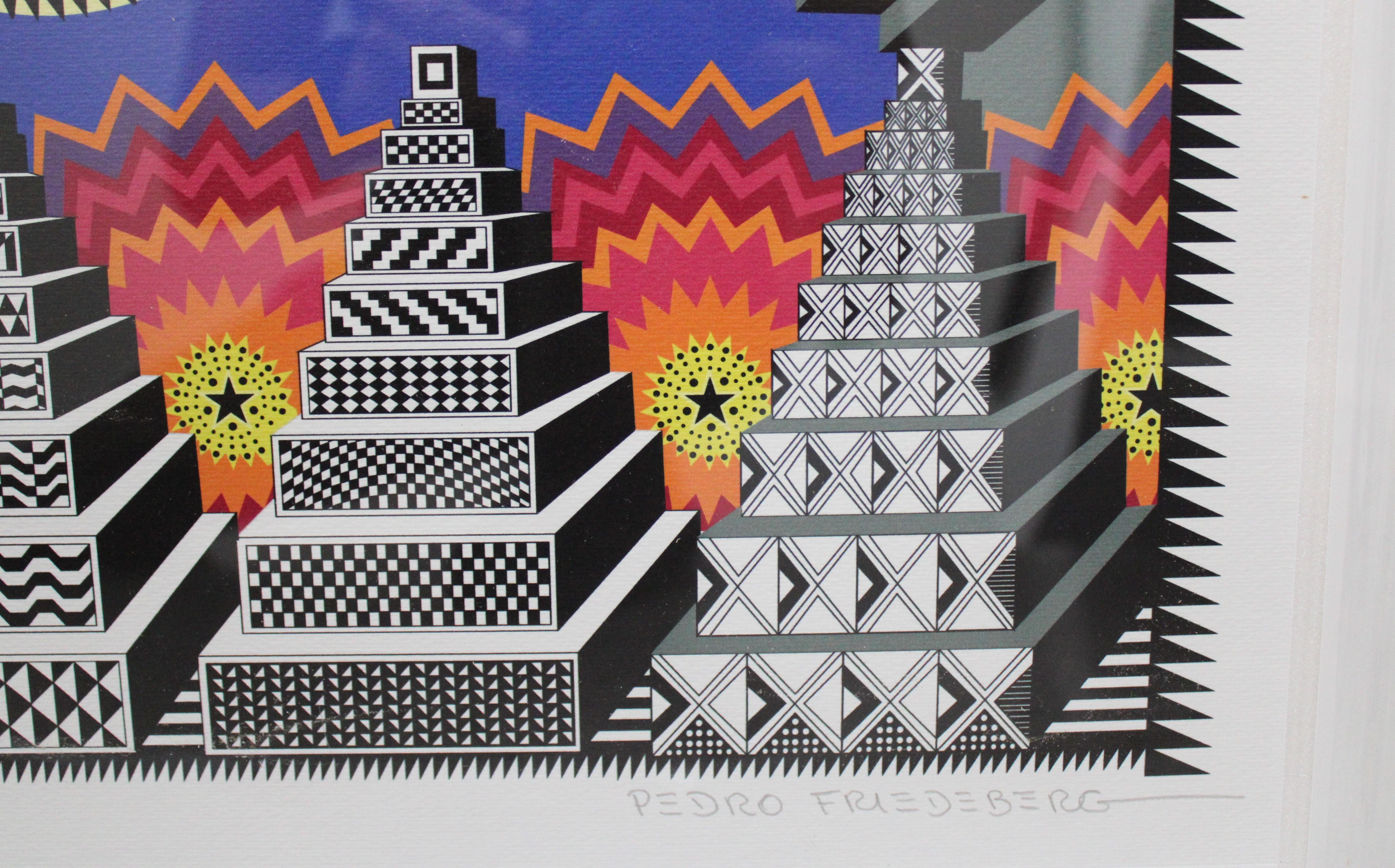 Soles de Ninive - Surrealist Print by Pedro Friedeberg