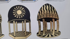 Templos de la Amistad Serigraph, Op Art, Signed Limited Edition XIII/C