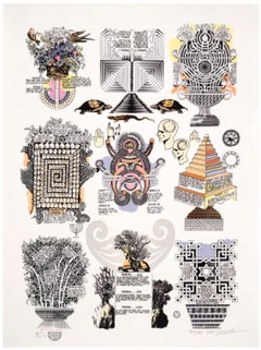 "Teoremas de Spinoza" graphic, figurative, contemporary, geometric