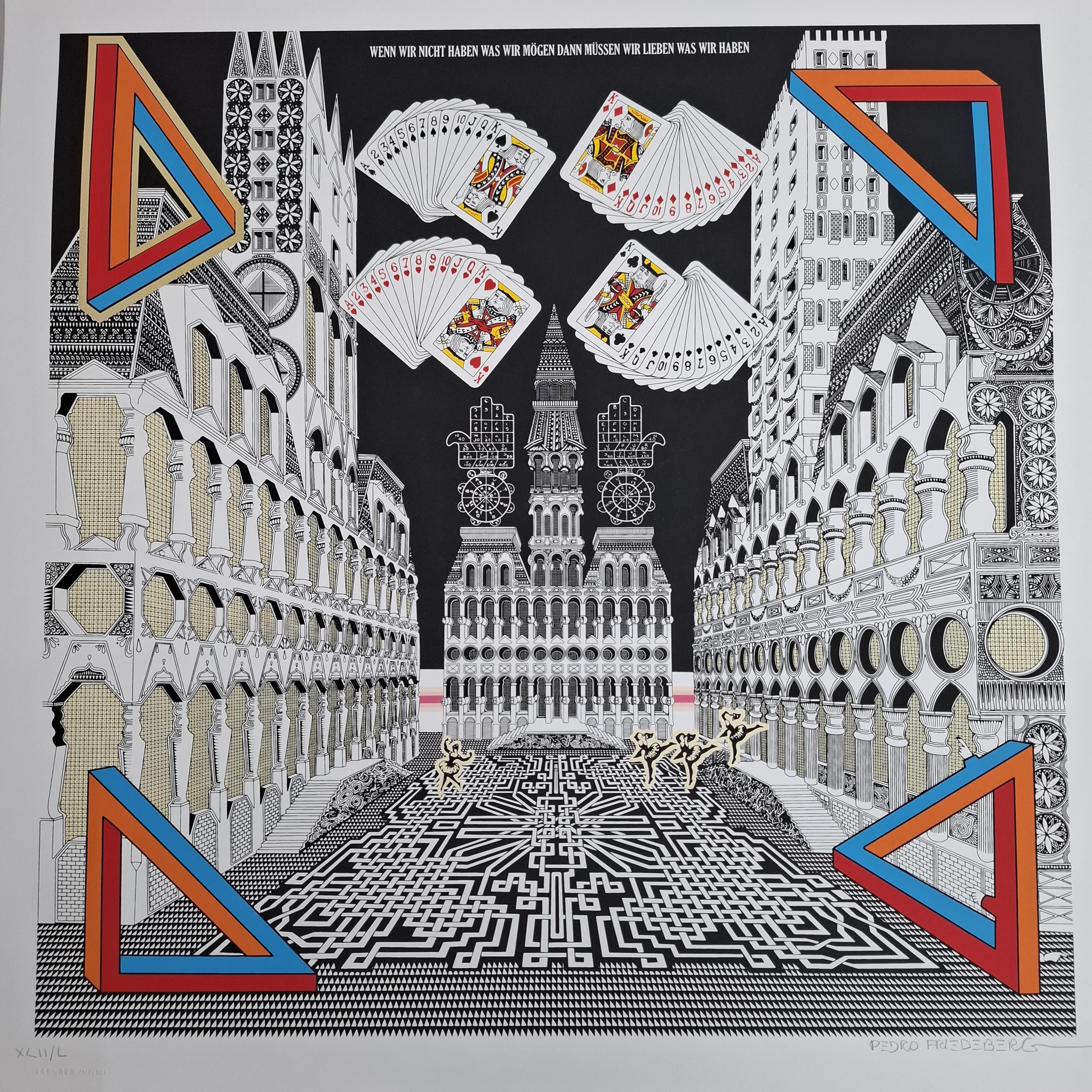 Pedro Friedeberg Abstract Print - Wenn wir nicht haben